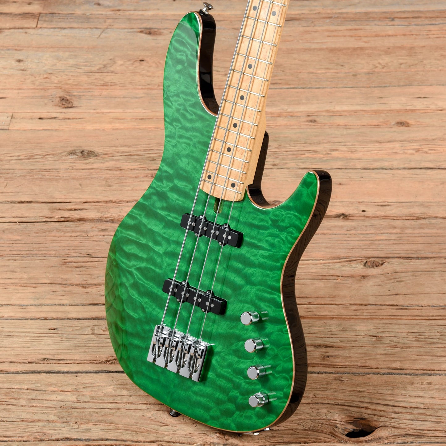 Mike Lull M4XL Transparent Green Bass Guitars / 4-String
