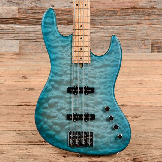 Mike Lull MV4 Transparent Blue Bass Guitars / 4-String