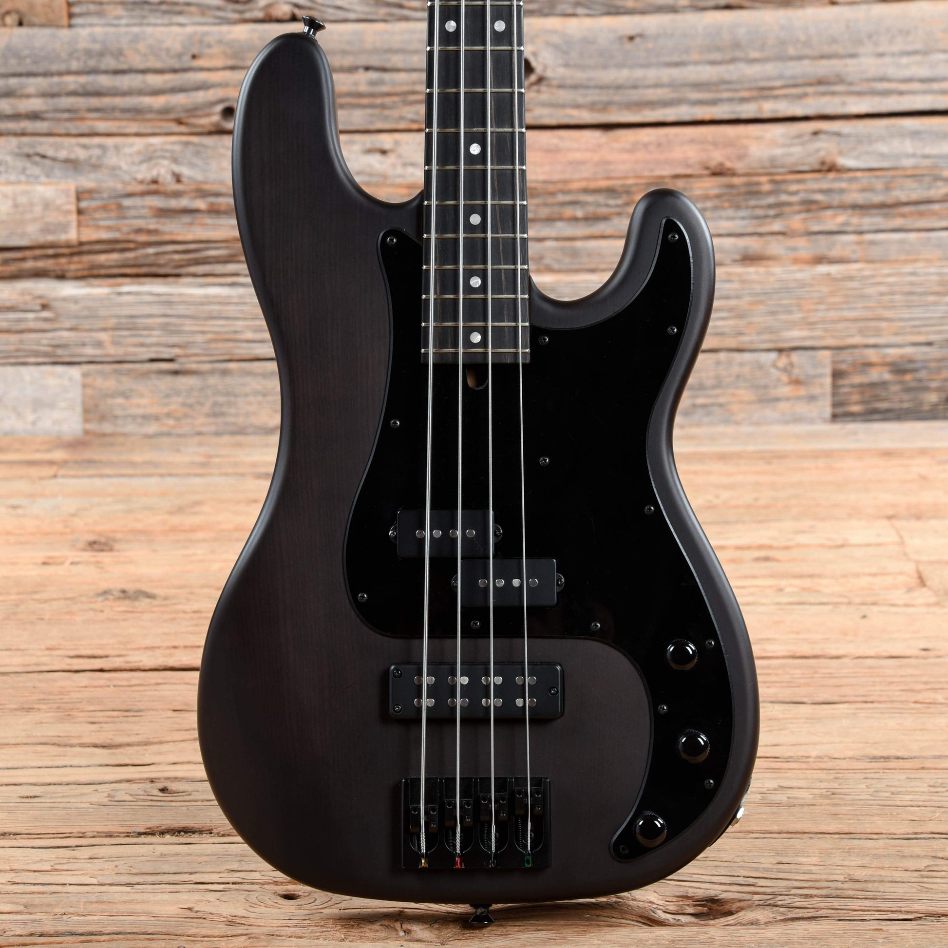 Mike Lull PJ4 Special 4-String Ash Satin Trans Black Bass Guitars / 4-String