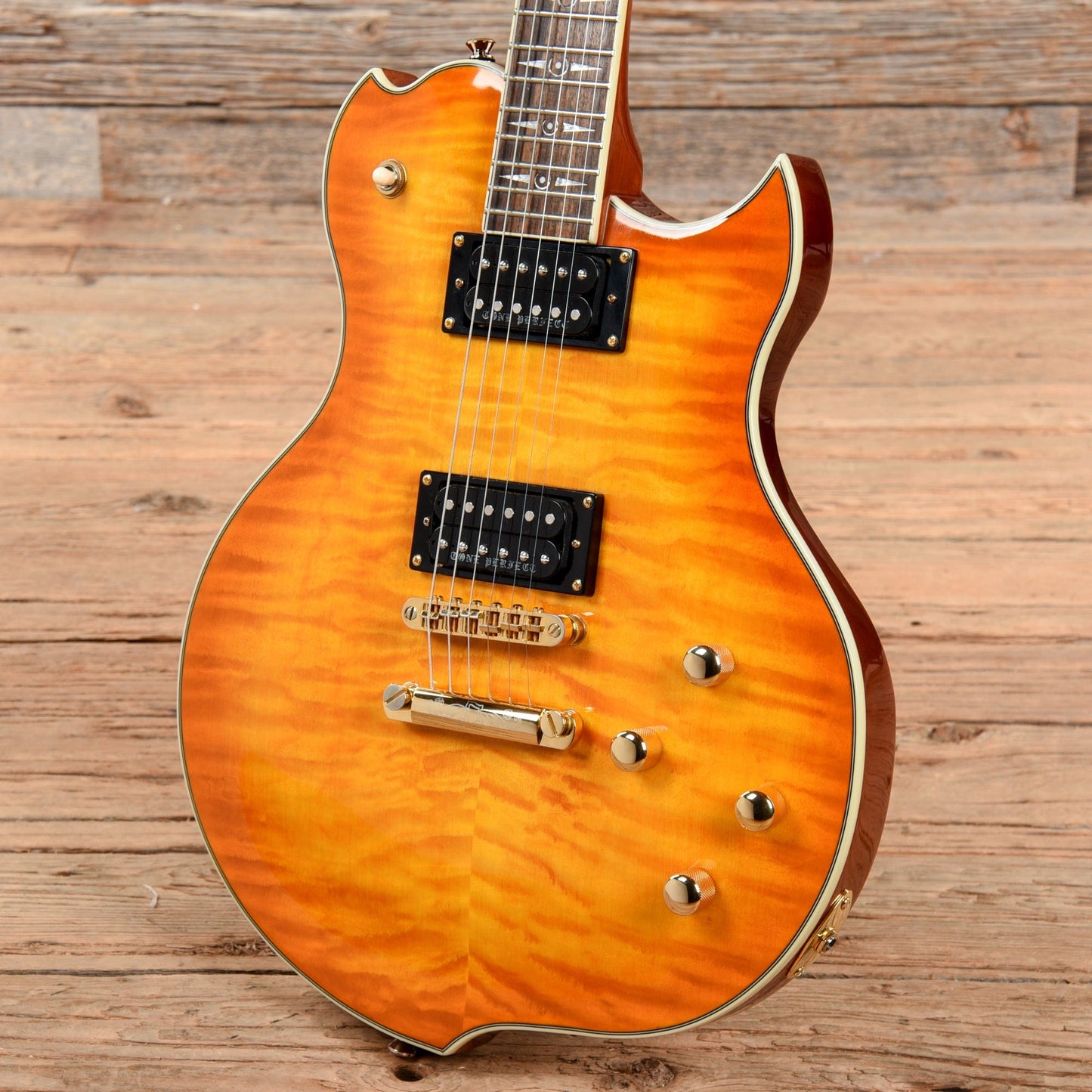 Minarik Lotus Lotus Orange Burst Electric Guitars / Solid Body