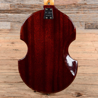 Miscellaneous Violin Body Bass Red 1970s Bass Guitars / 5-String or More