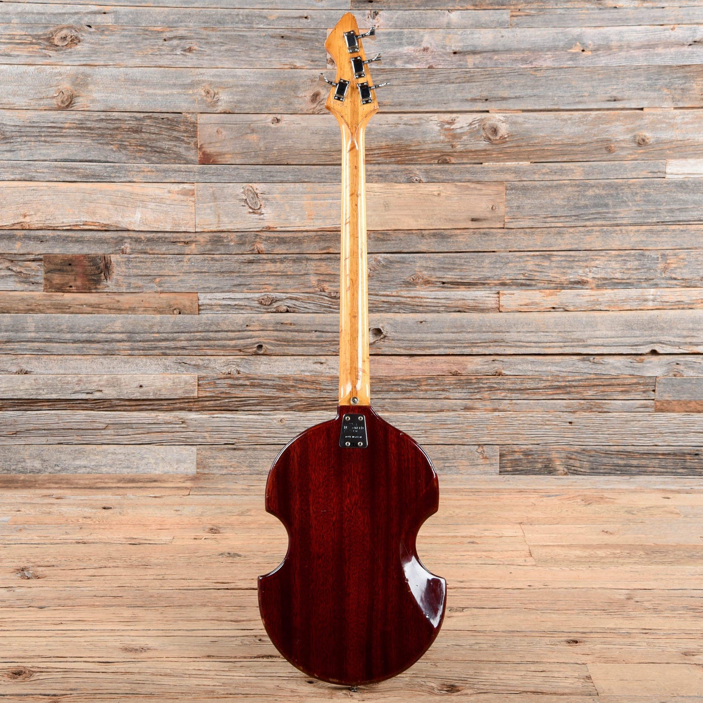 Miscellaneous Violin Body Bass Red 1970s Bass Guitars / 5-String or More