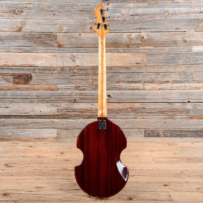 Miscellaneous Violin Body Bass Red 1970s Bass Guitars / 5-String or More