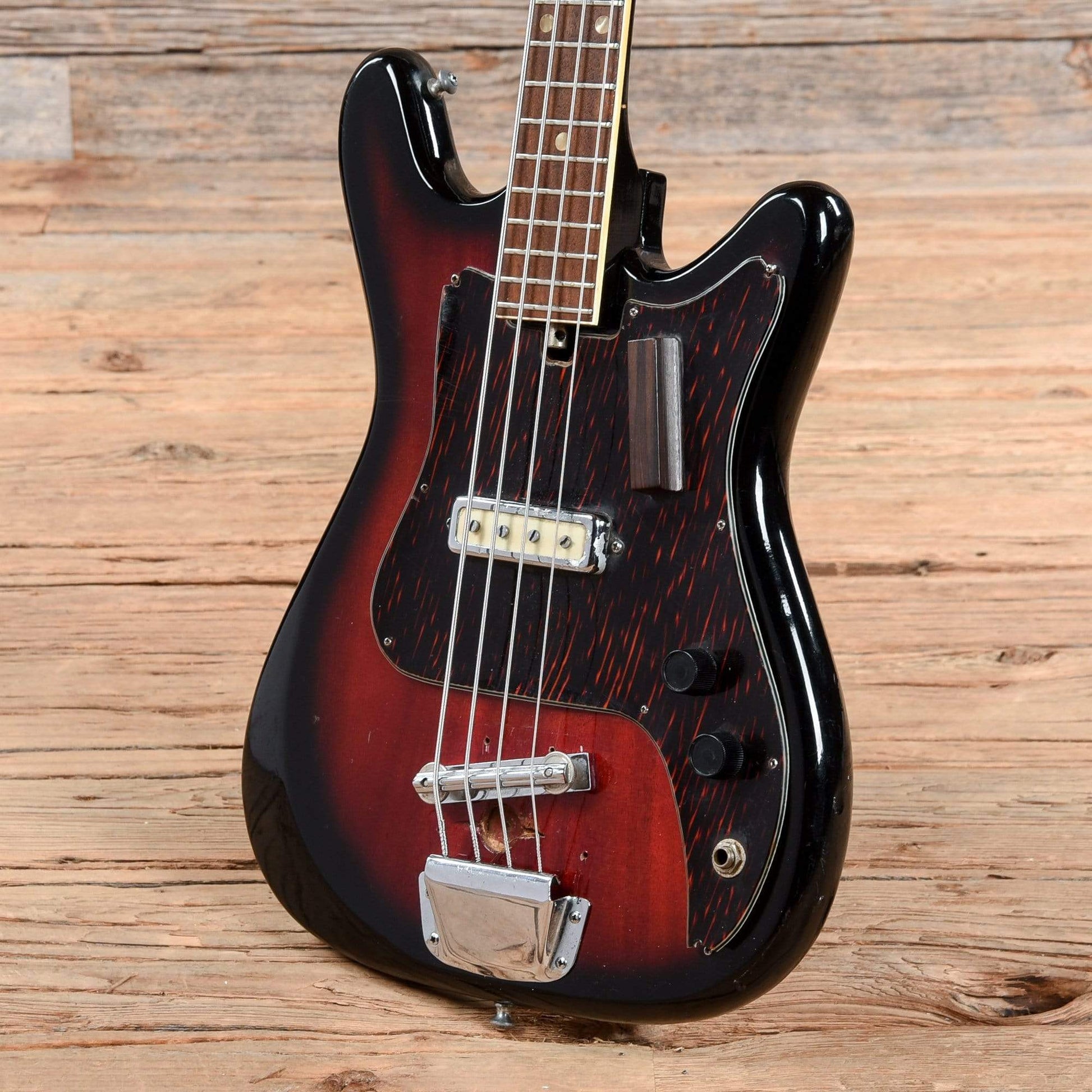 Miscellaneous 3/4 Size Bass Sunburst 1970s Bass Guitars / Short Scale