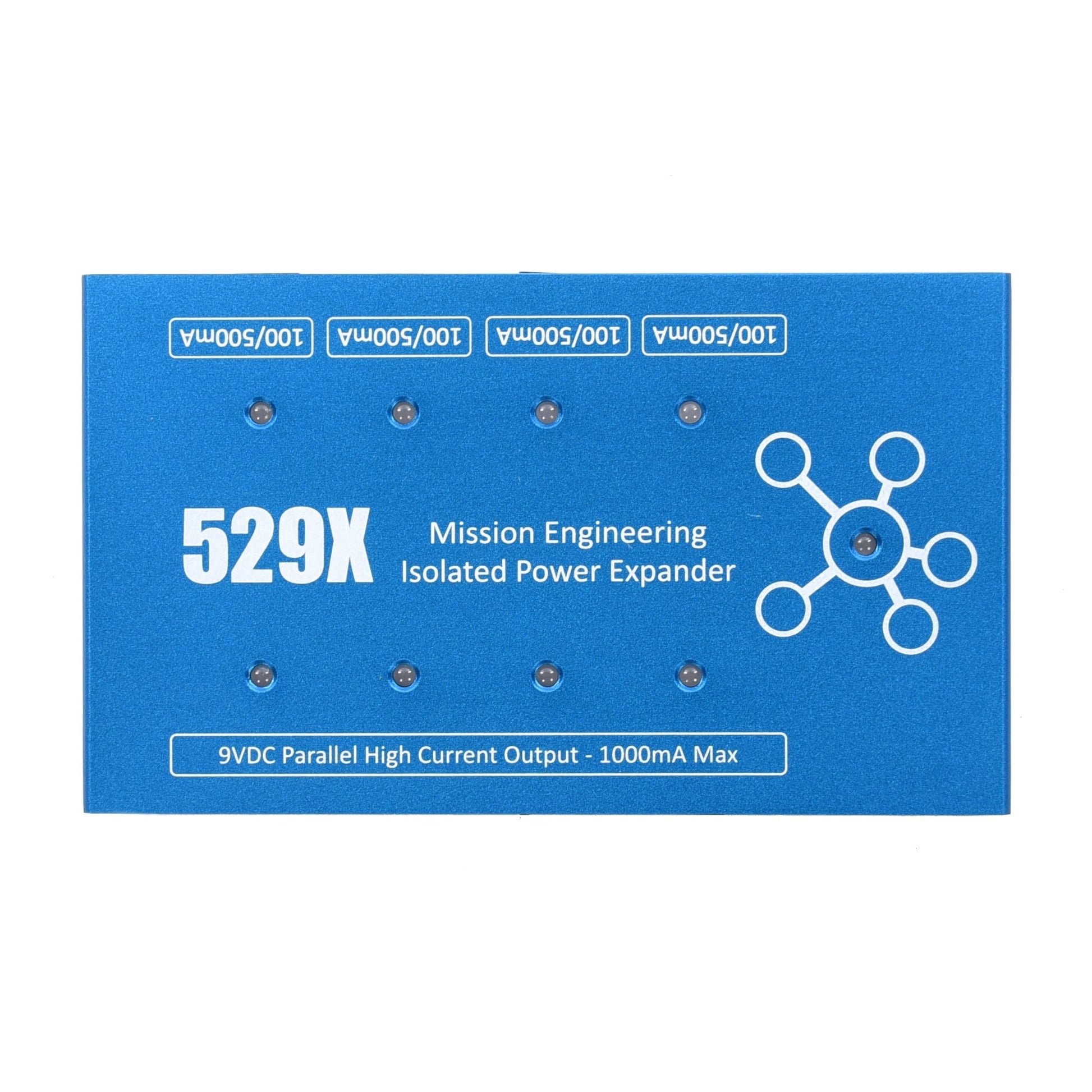 Mission Engineering 529X 8 Output Isolated Pedal Power Supply Blue Effects and Pedals / Pedalboards and Power Supplies