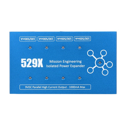 Mission Engineering 529X 8 Output Isolated Pedal Power Supply Blue Effects and Pedals / Pedalboards and Power Supplies