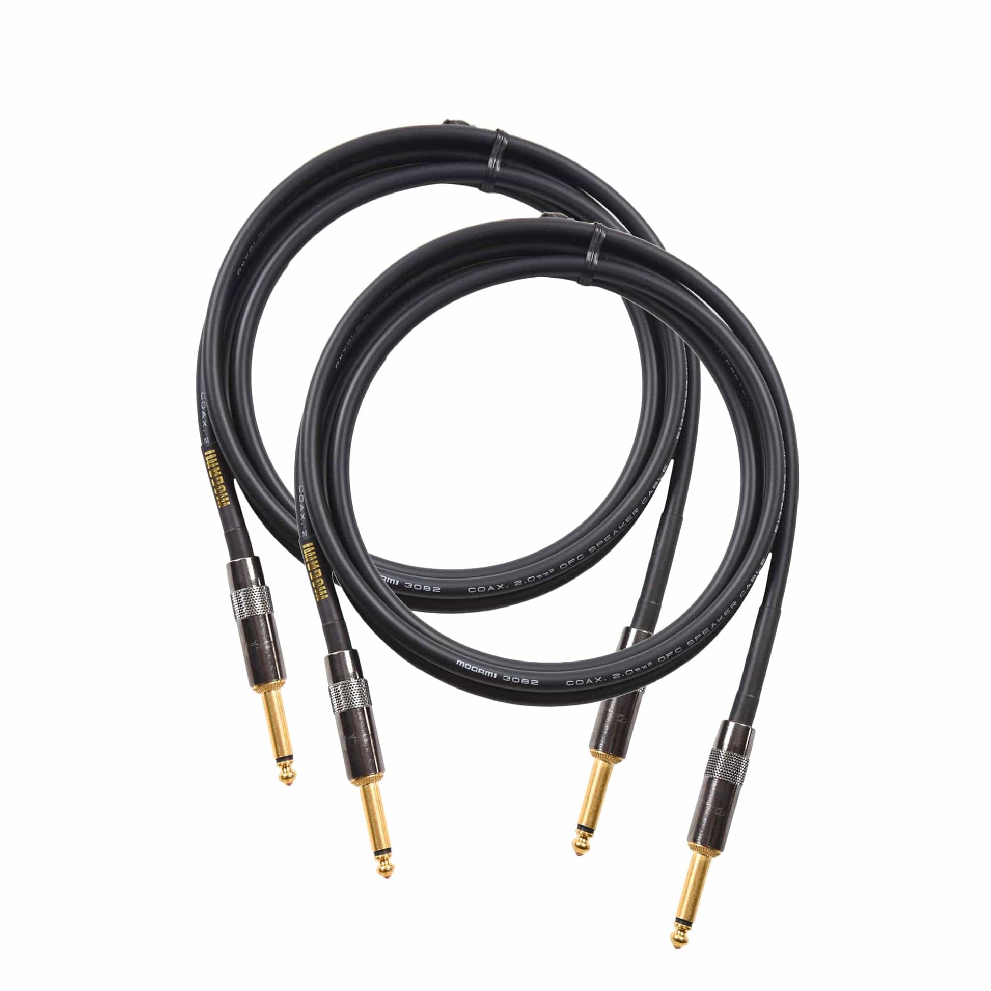 Mogami Gold 1/4" Speaker Cable 6' 2 Pack Bundle Accessories / Cables