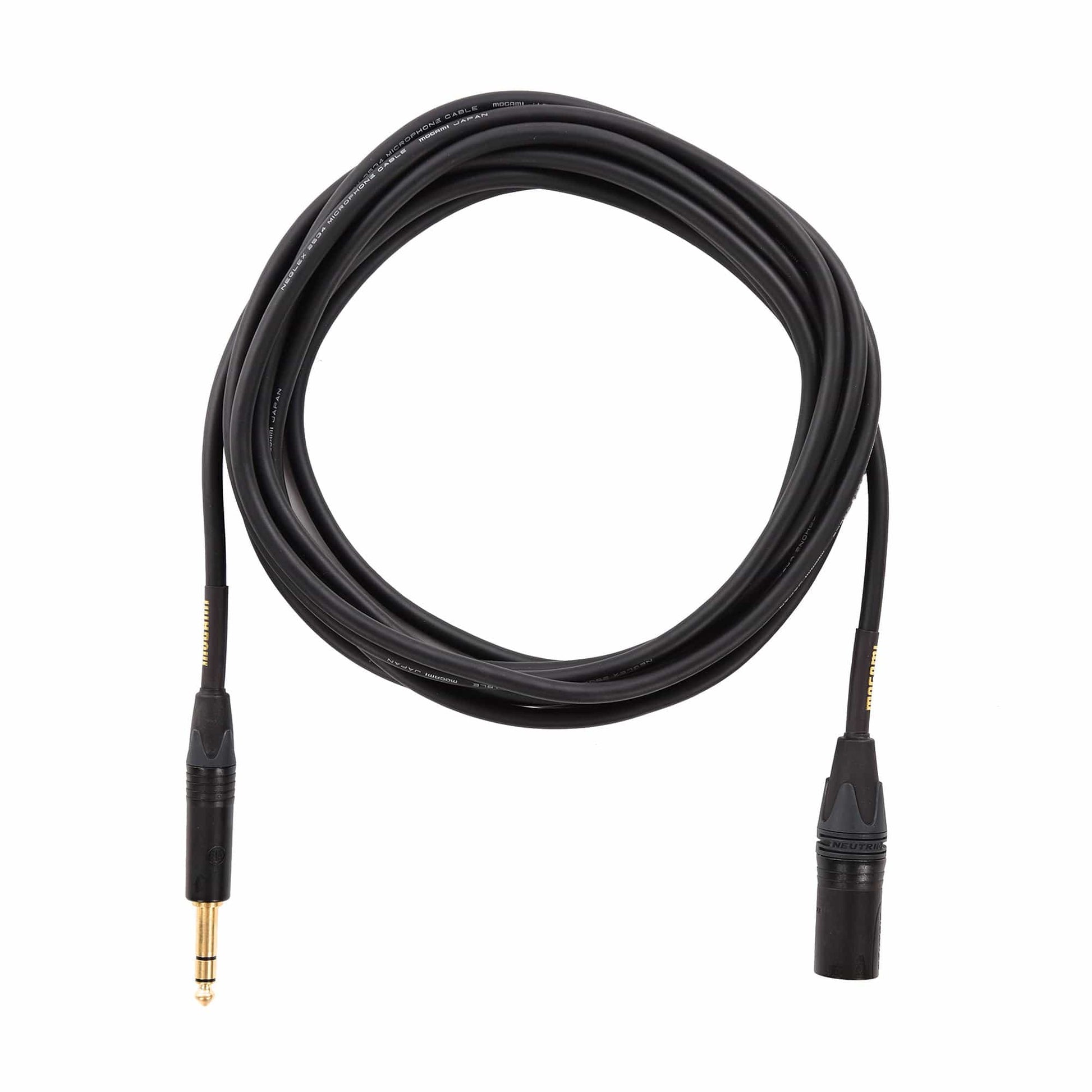 Mogami Gold 1/4" TRS to XLR Male Stereo Cable 15' Accessories / Cables