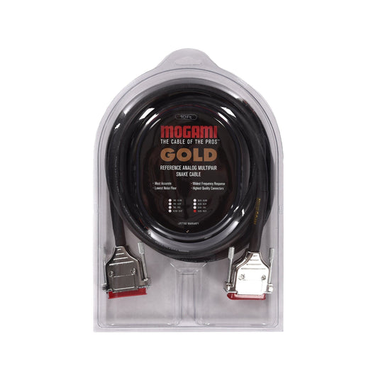 Mogami Gold DB25-DB25 8-channel Analog Interface Cable 10' Accessories / Cables