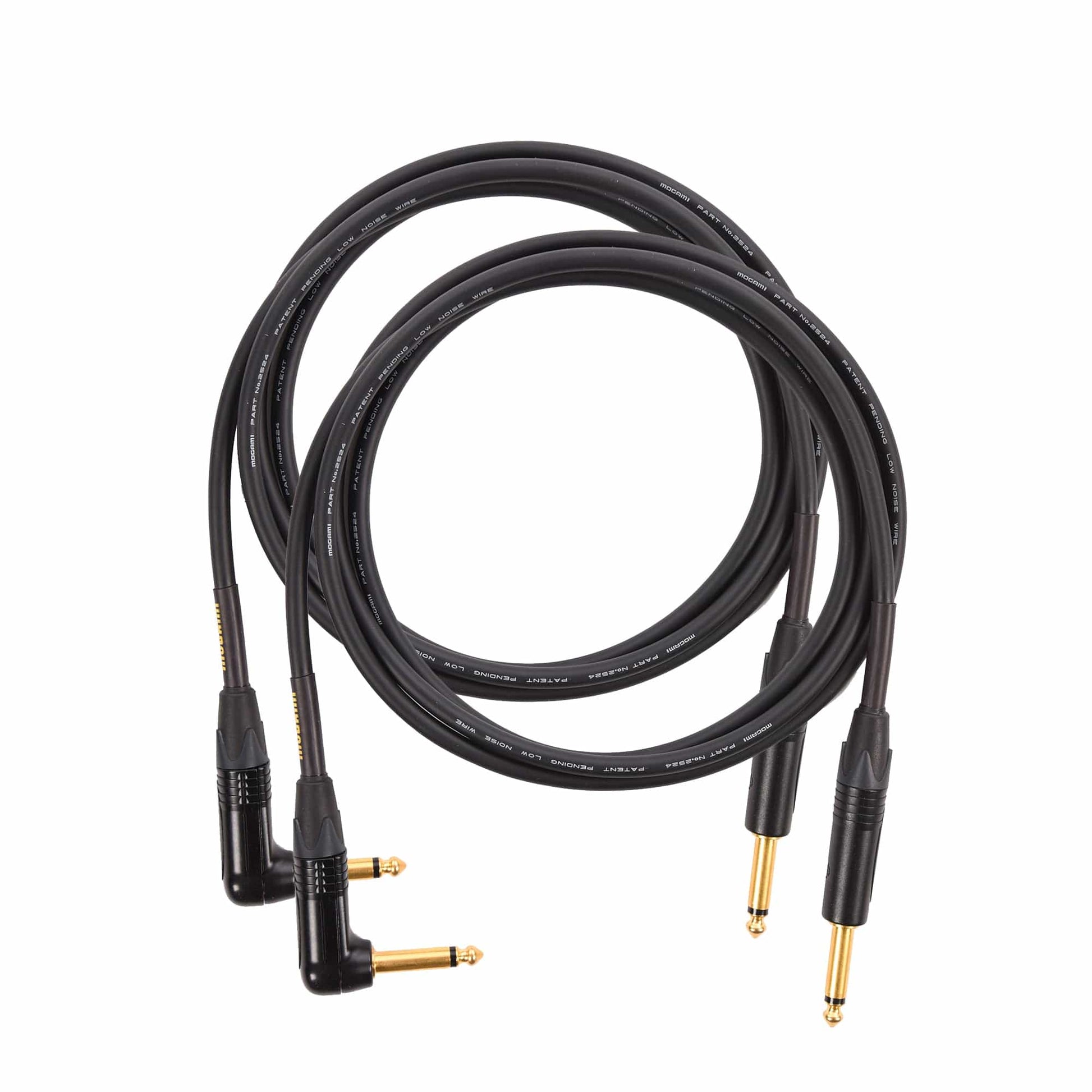 Mogami Gold Instrument Cable 6' Angle-Straight 2 Pack Bundle Accessories / Cables
