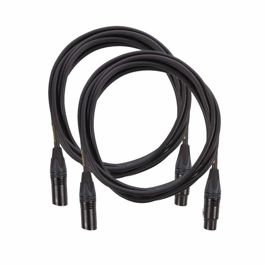 Mogami Gold Studio XLR Microphone Cable 10' 2 Pack Bundle Accessories / Cables