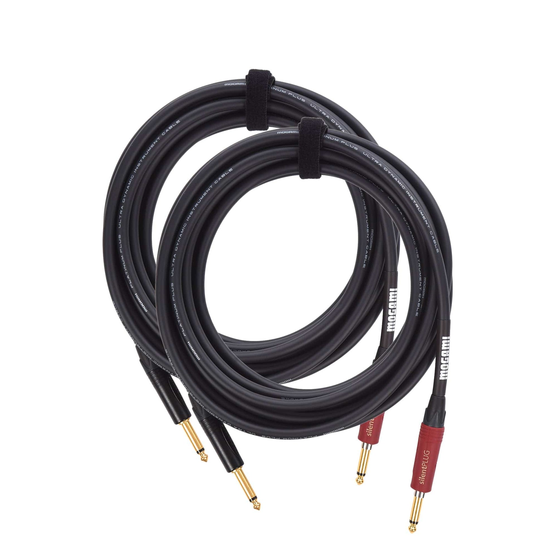 Mogami Platinum Instrument Cable 20' Straight-Silent Straight 2 Pack Bundle Accessories / Cables