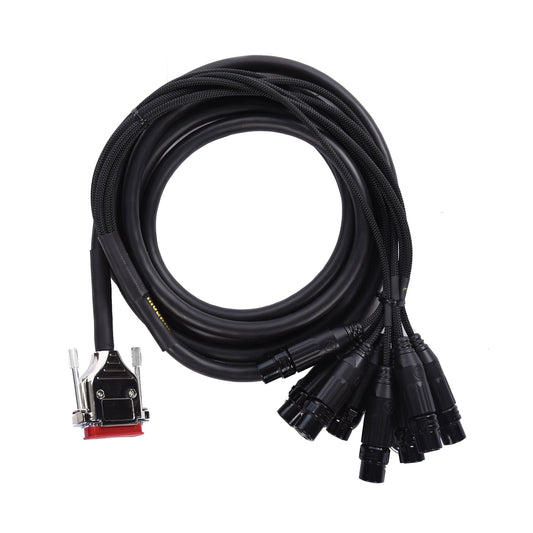 Mogami Gold DB25-XLRF 8-channel Analog Interface Cable 10' Electric Guitars / Solid Body