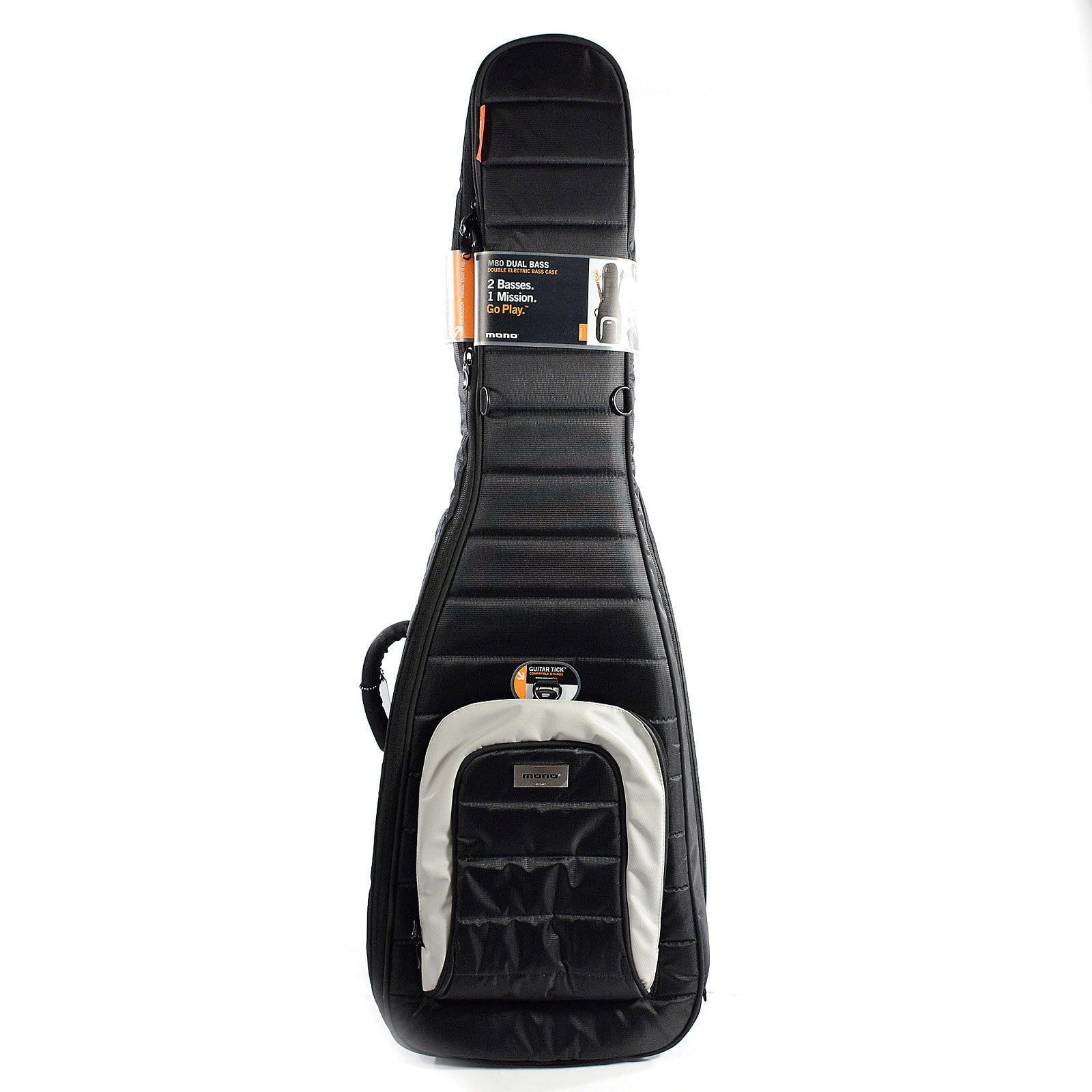 Mono M80 Dual Bass Case Jet Black Accessories / Cases and Gig Bags / Bass Cases