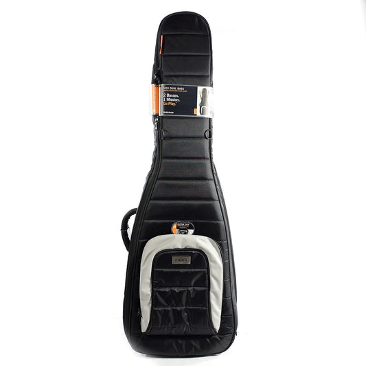 Mono M80 Dual Bass Case Jet Black Accessories / Cases and Gig Bags / Bass Cases