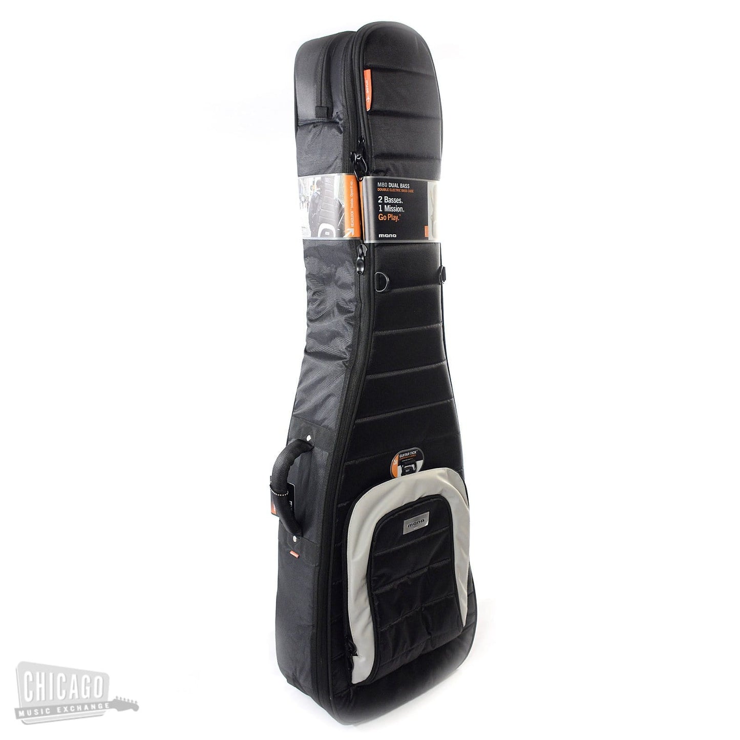 Mono M80 Dual Bass Case Jet Black Accessories / Cases and Gig Bags / Bass Cases