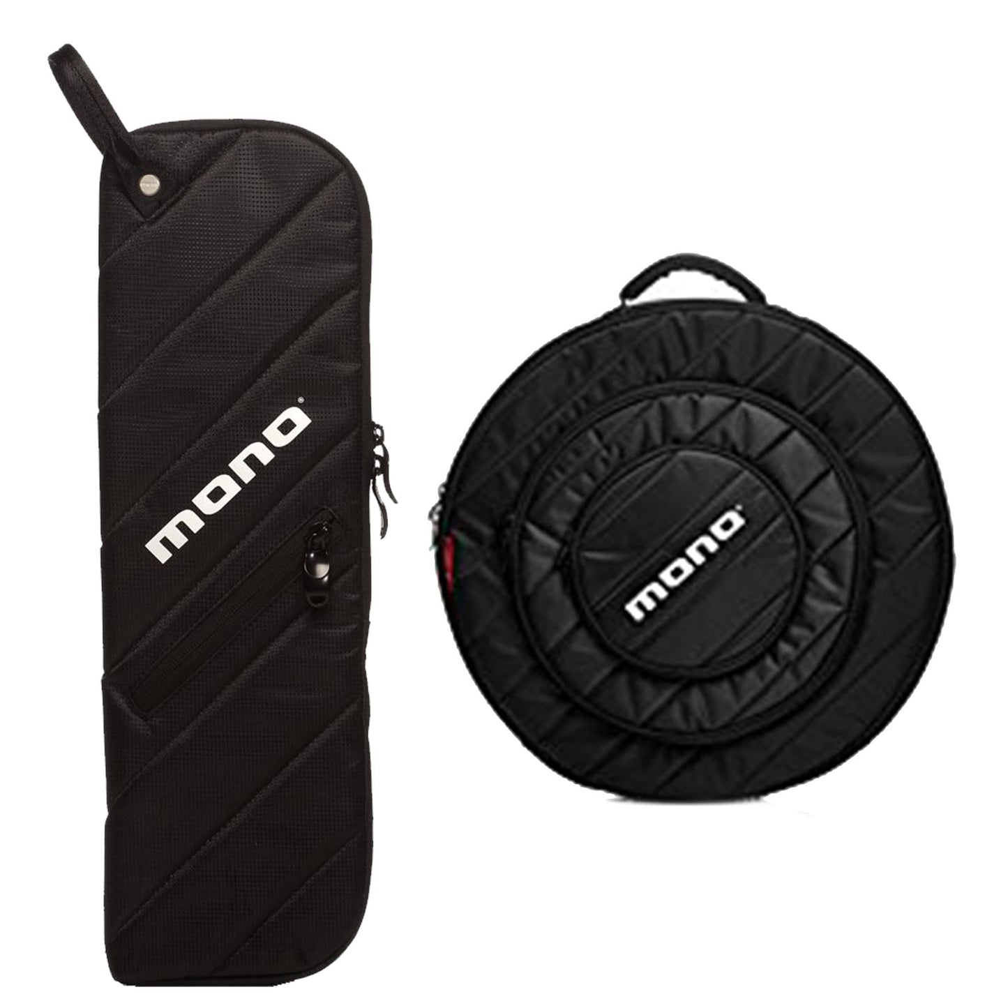 Mono M80 Cymbal Bag 22" Jet Black Bundle w/ Mono M80 Shogun Stick Bag Jet Black Drums and Percussion / Parts and Accessories / Cases and Bags