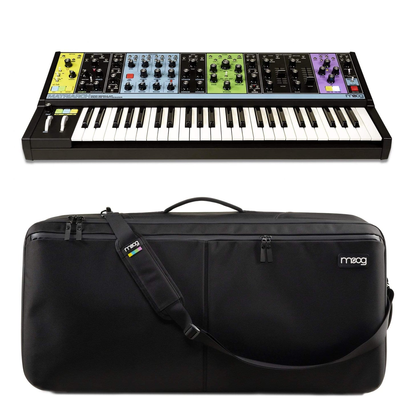 Moog Matriarch Analog Synthesizer w/ Built-In Sequencer, Arpeggiator, Stereo Ladder Filters, and Stereo Analog Delay  w/SR Series Case Keyboards and Synths / Synths / Analog Synths