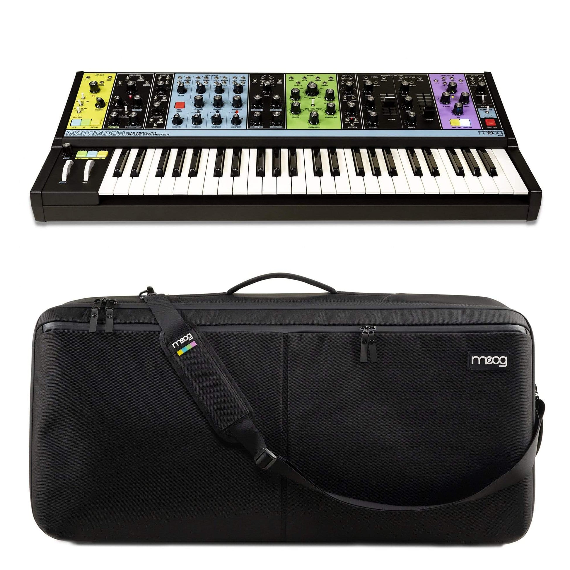 Moog Matriarch Analog Synthesizer w/ Built-In Sequencer, Arpeggiator, Stereo Ladder Filters, and Stereo Analog Delay  w/SR Series Case Keyboards and Synths / Synths / Analog Synths
