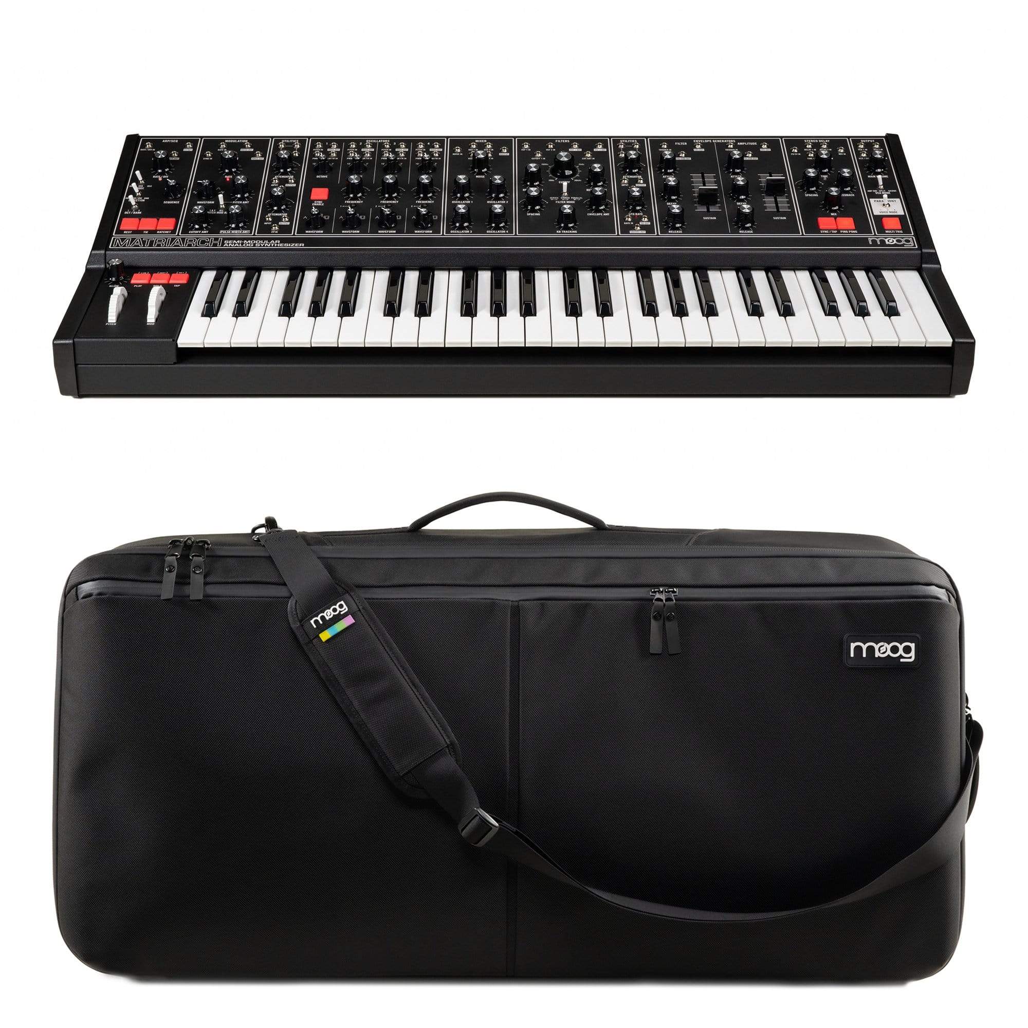 Moog Matriarch Dark Semi-Modular Analog Synthesizer and Step Sequence  w/SR Series Case Keyboards and Synths / Synths / Digital Synths