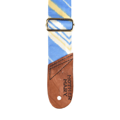 Mother Mary Blue/Yellow Chevron Guitar Strap Accessories / Straps