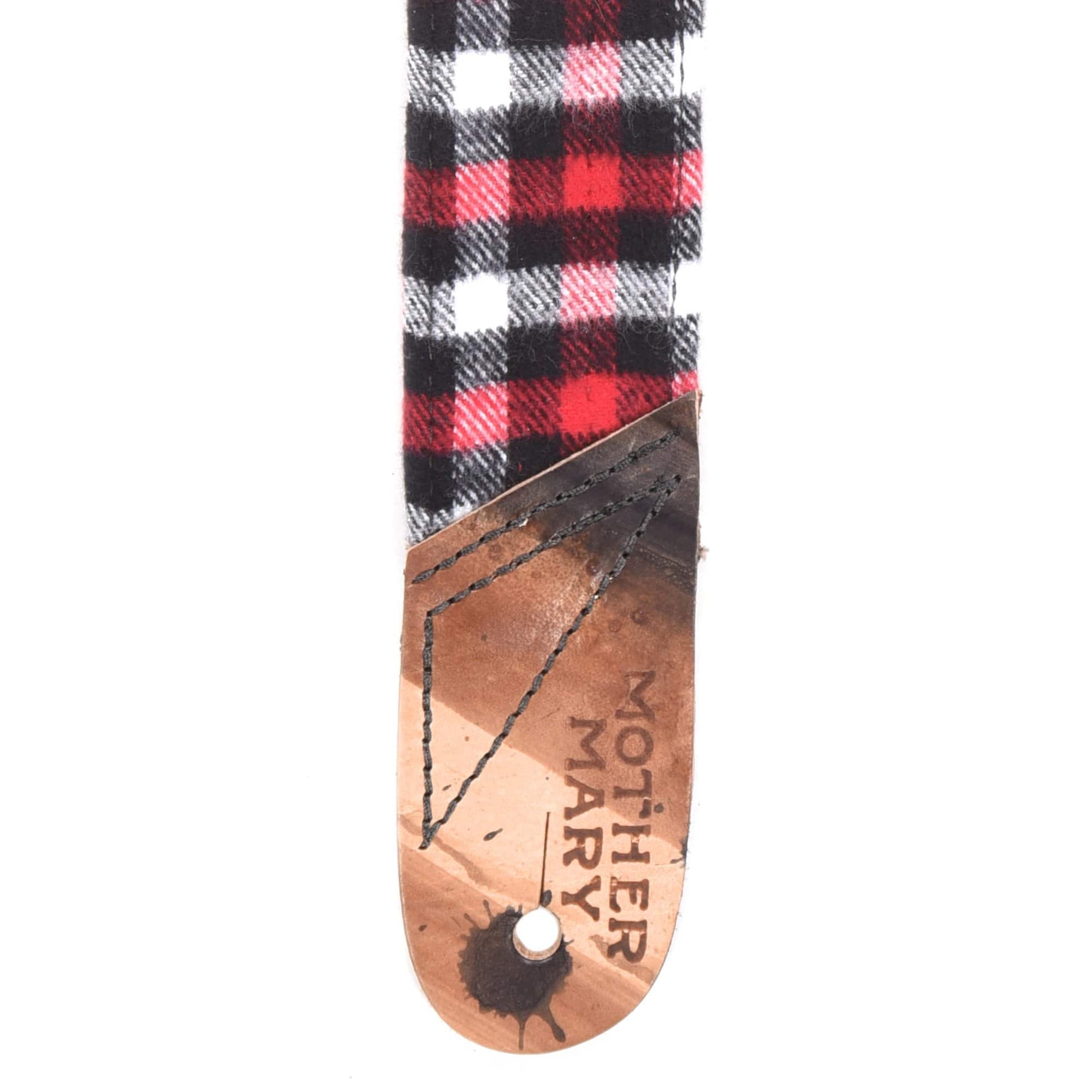 Mother Mary Casual Carl Red Black/White Flannel Plaid Strap Accessories / Straps