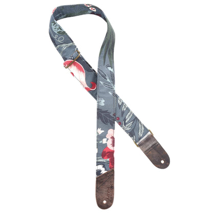 Mother Mary Dark Green/Berry Nature Foliage Guitar Strap Accessories / Straps