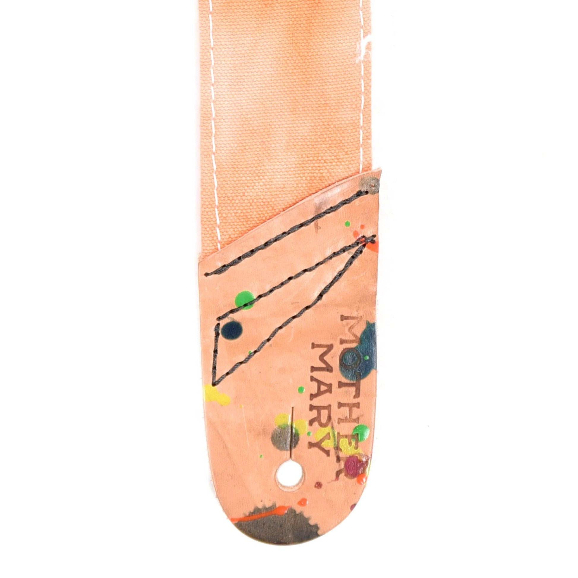 Mother Mary Orange/White Bleached Guitar Strap Accessories / Straps