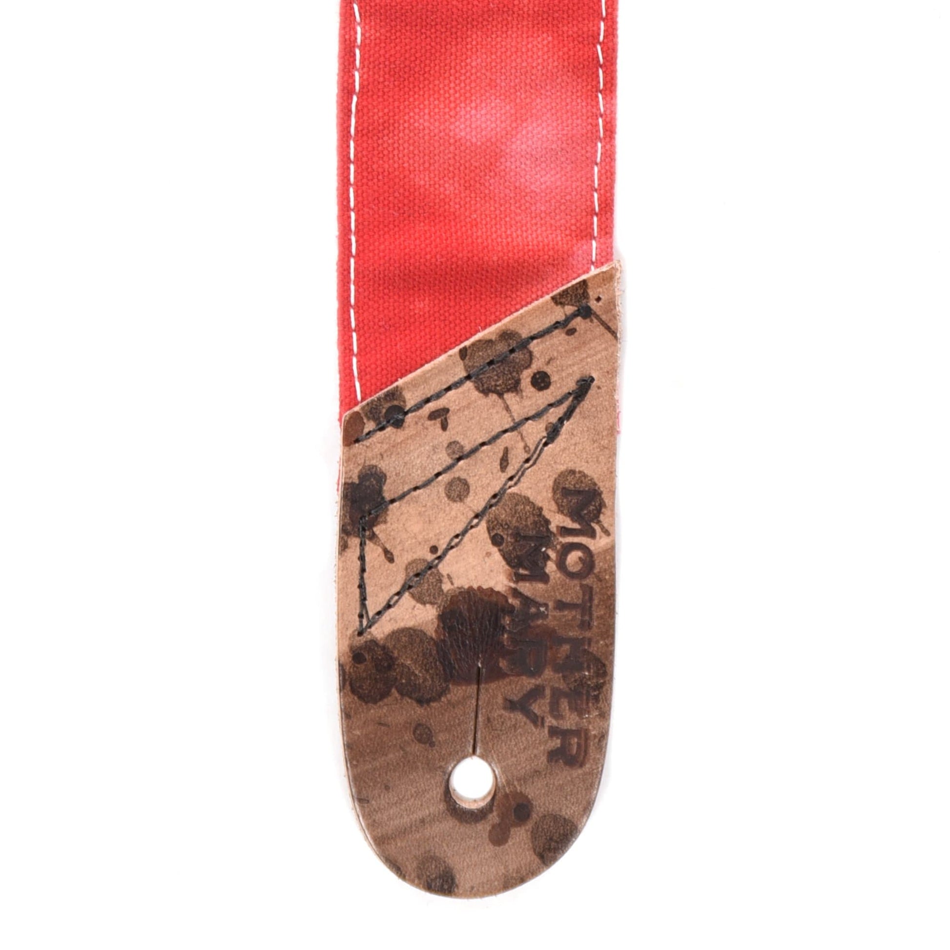 Mother Mary Red/White Bleached Guitar Strap Accessories / Straps