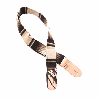 Mother Mary Tan Serape Mexican Blanket Guitar Strap Accessories / Straps