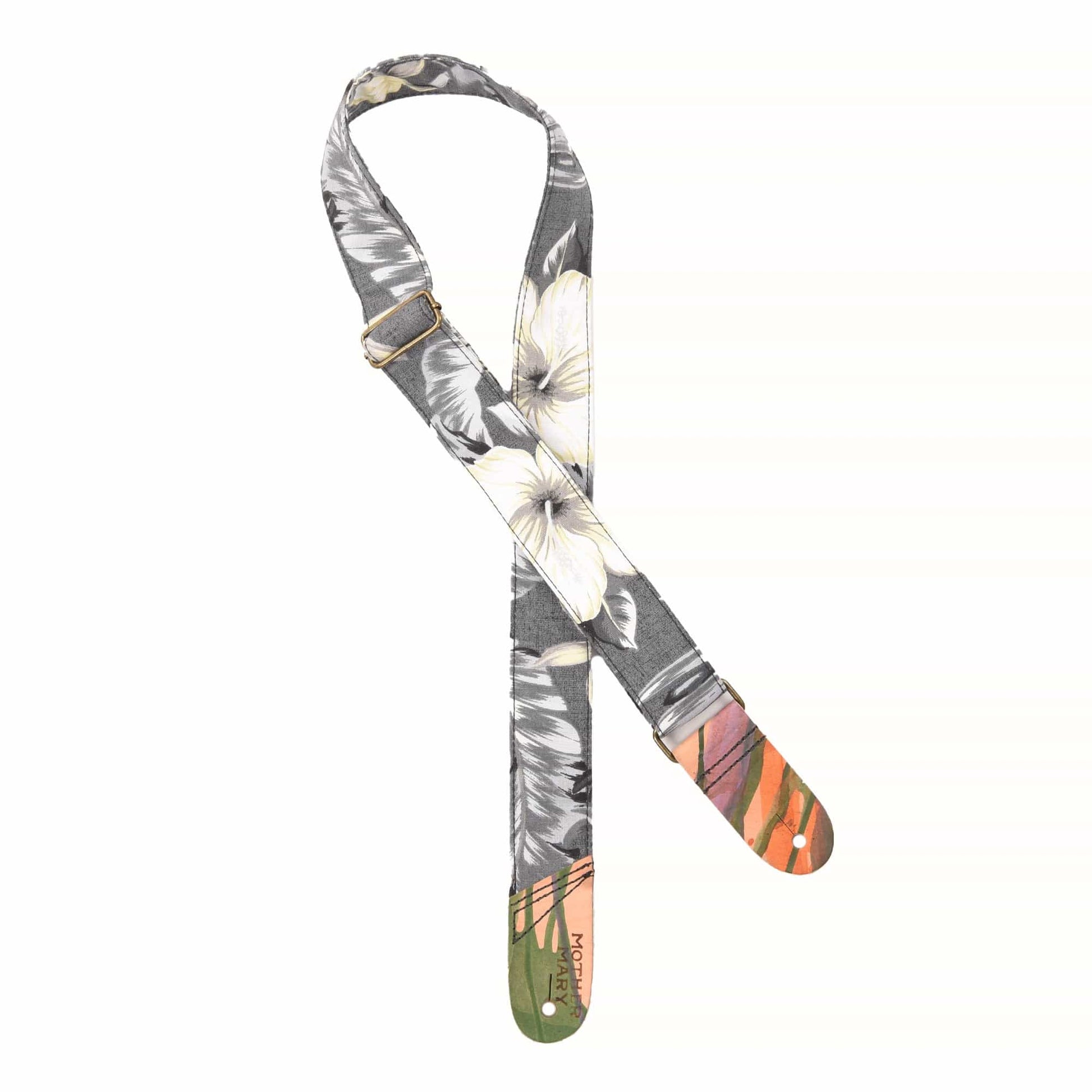 Mother Mary "White Lotus" Guitar Strap Accessories / Straps