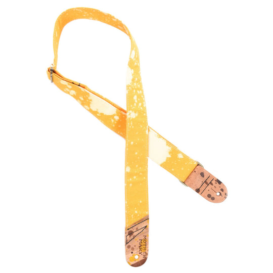 Mother Mary Yellow/White Bleached Guitar Strap Accessories / Straps