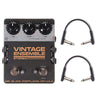 Mr. Black Stereo Vintage Ensemble Chorus/Vibrato w/RockBoard Flat Patch Cables Bundle Effects and Pedals / Chorus and Vibrato