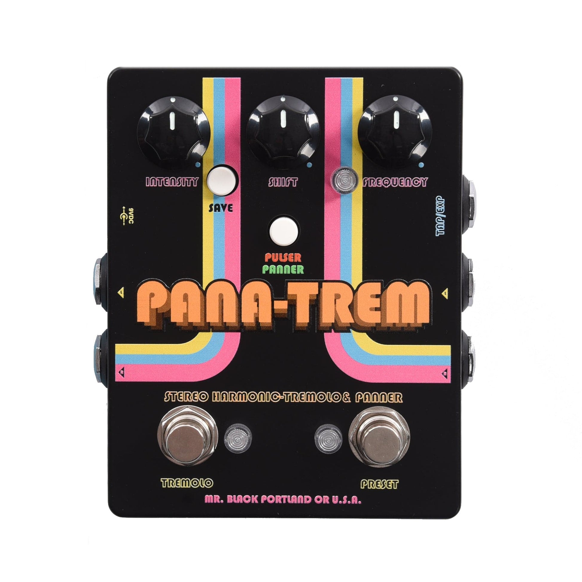 Mr. Black Pana-Trem Stereo Harmonic Tremolo & Panner Pedal Effects and Pedals / Tremolo