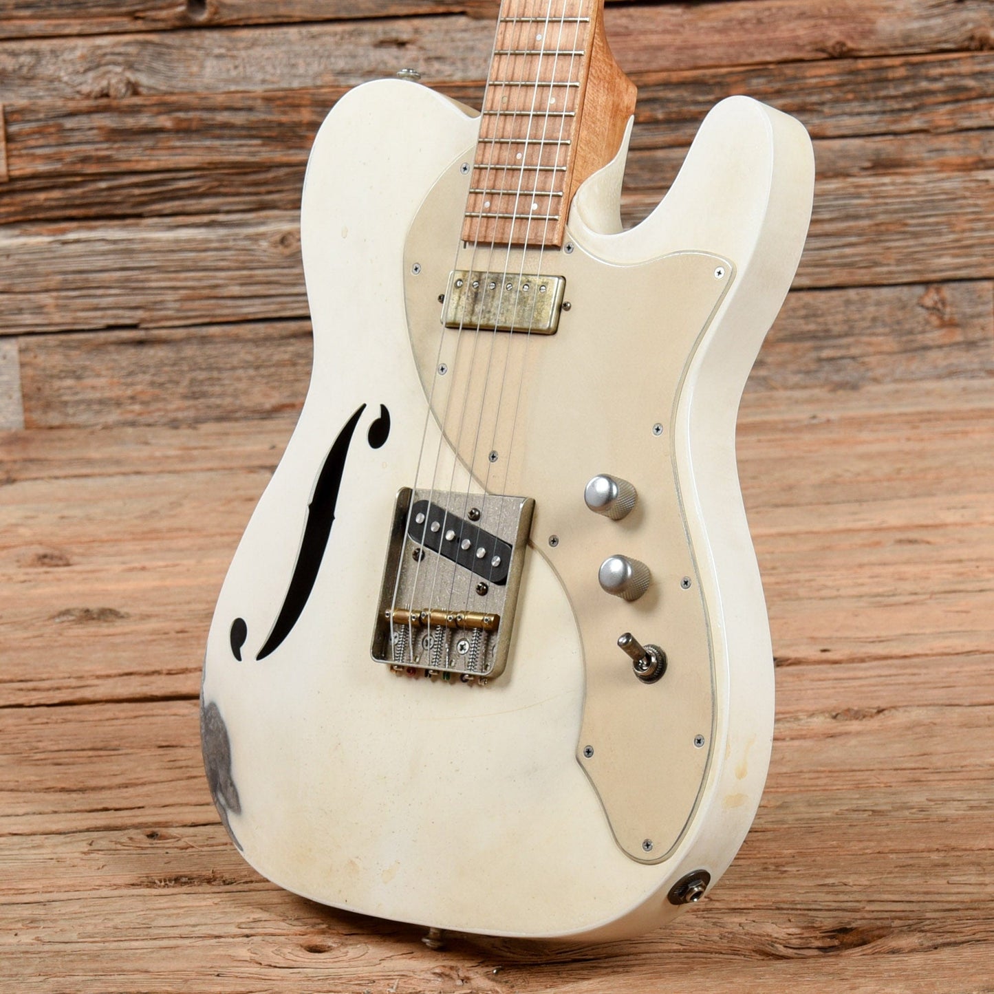 Mule Mulecaster Prototype White Powdercoat 2017 Electric Guitars / Hollow Body