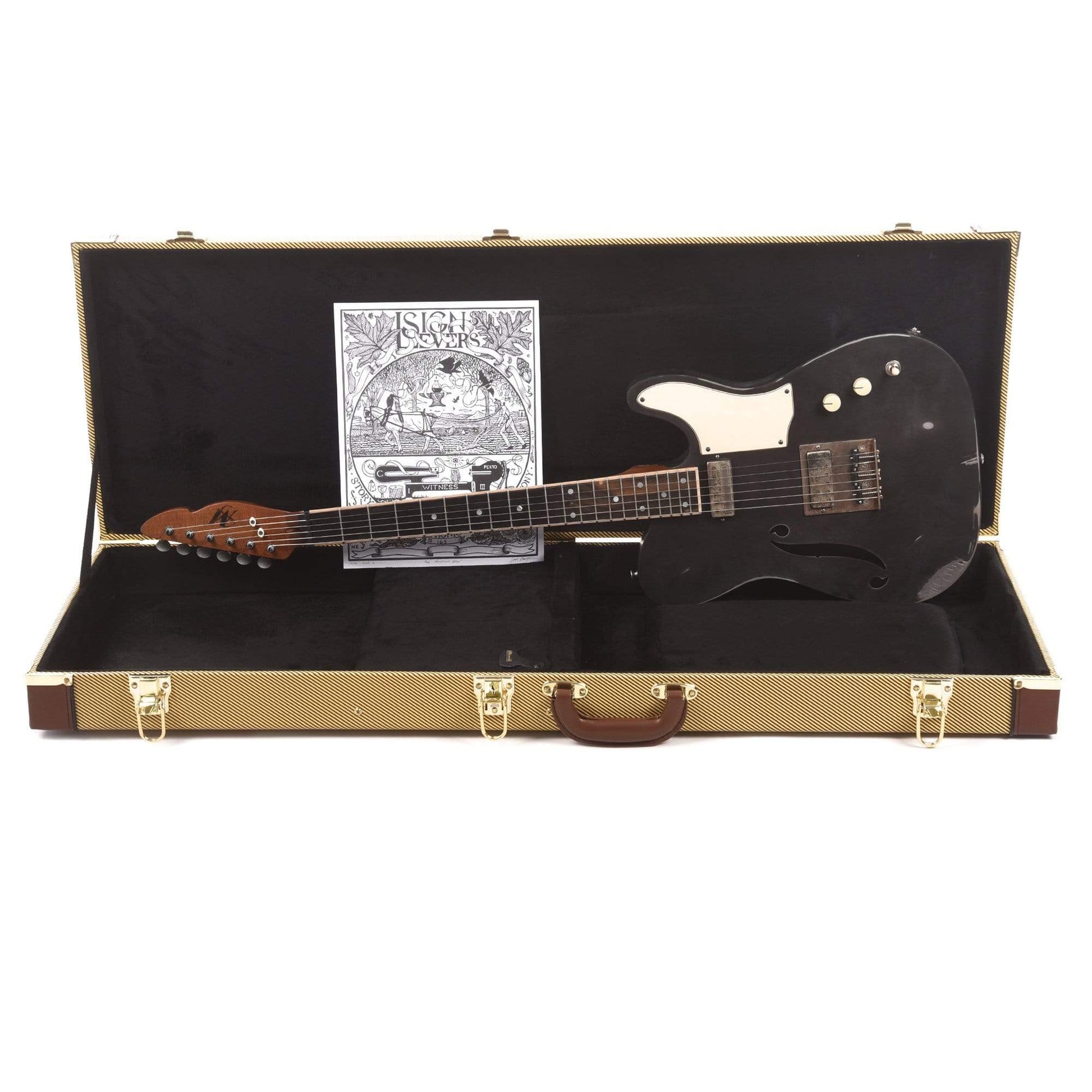 Mule Mulecaster Singlecut Black Electric Guitars / Hollow Body