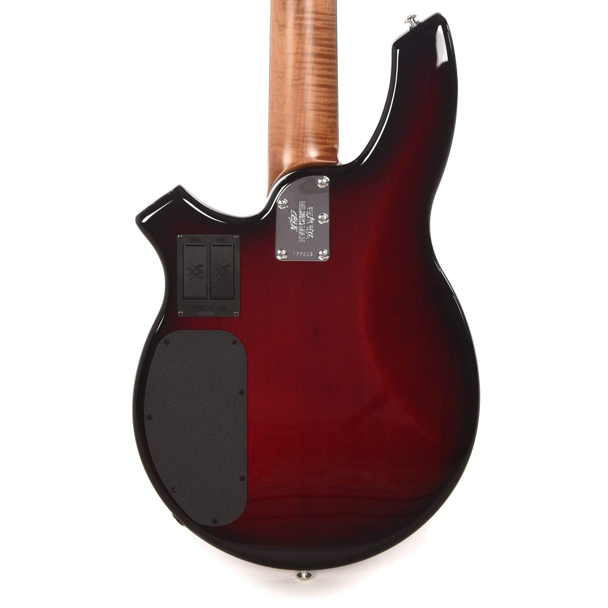 Music Man BFR Bongo 5 HH Wild Cherry Burst Roasted Figured Maple Neck Bass Guitars / 4-String