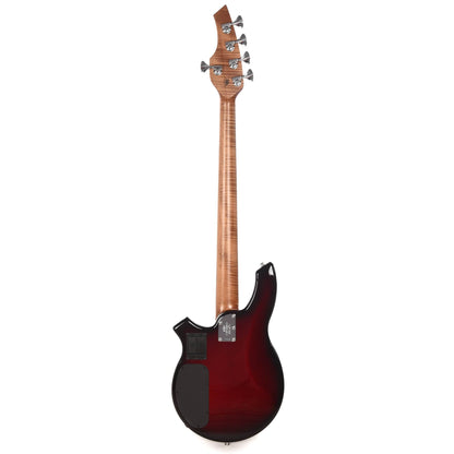 Music Man BFR Bongo 5 HH Wild Cherry Burst Roasted Figured Maple Neck Bass Guitars / 4-String