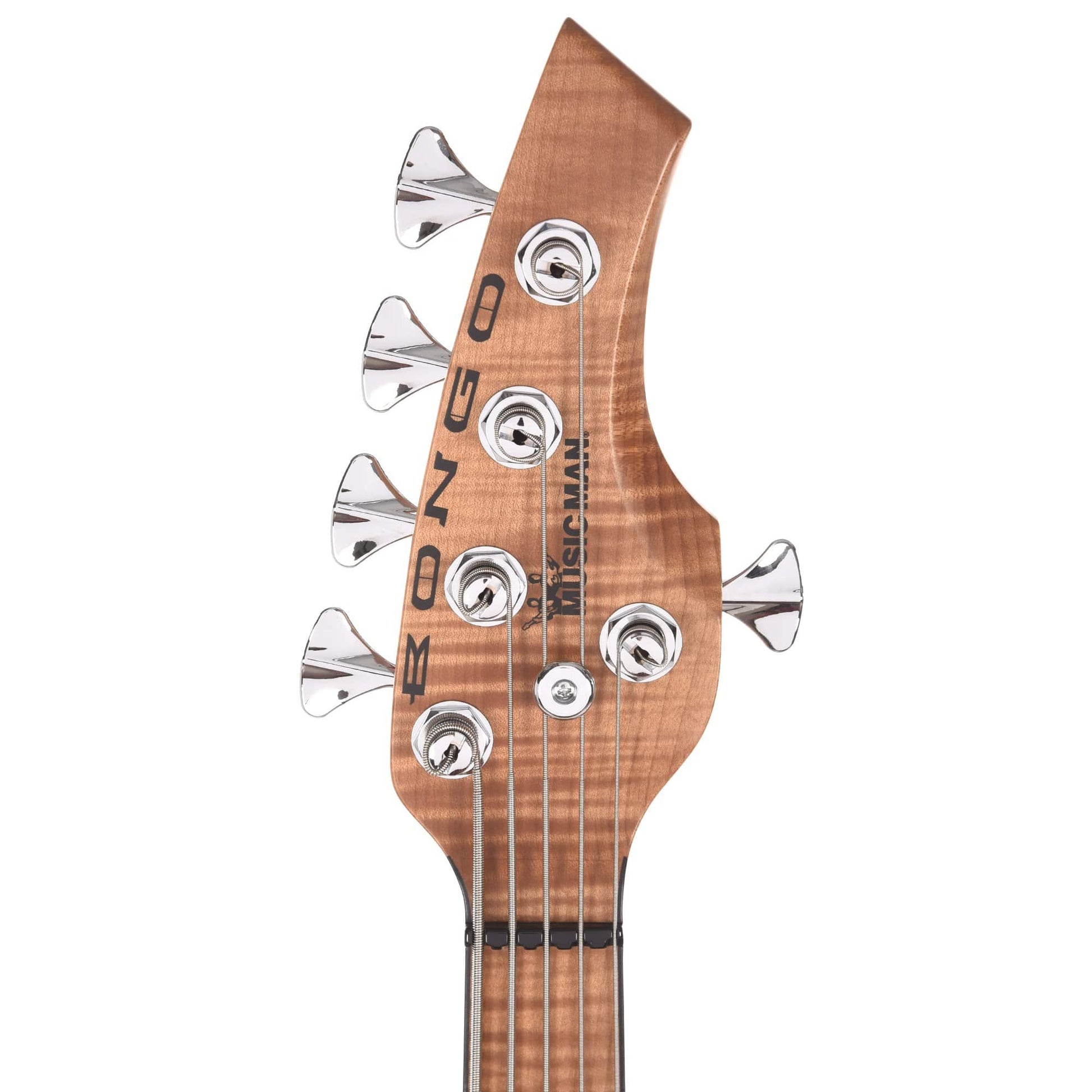 Music Man BFR Bongo 5 HH Wild Cherry Burst Roasted Figured Maple Neck Bass Guitars / 4-String