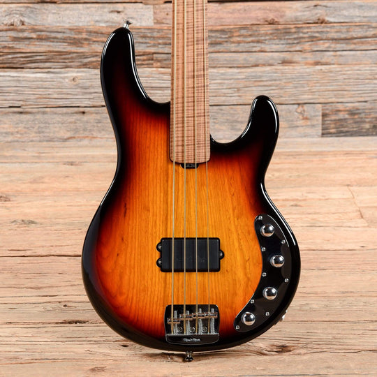 Music Man BFR StingRay Fretless Bass Sierra Vintage Burst 2019 Bass Guitars / 4-String