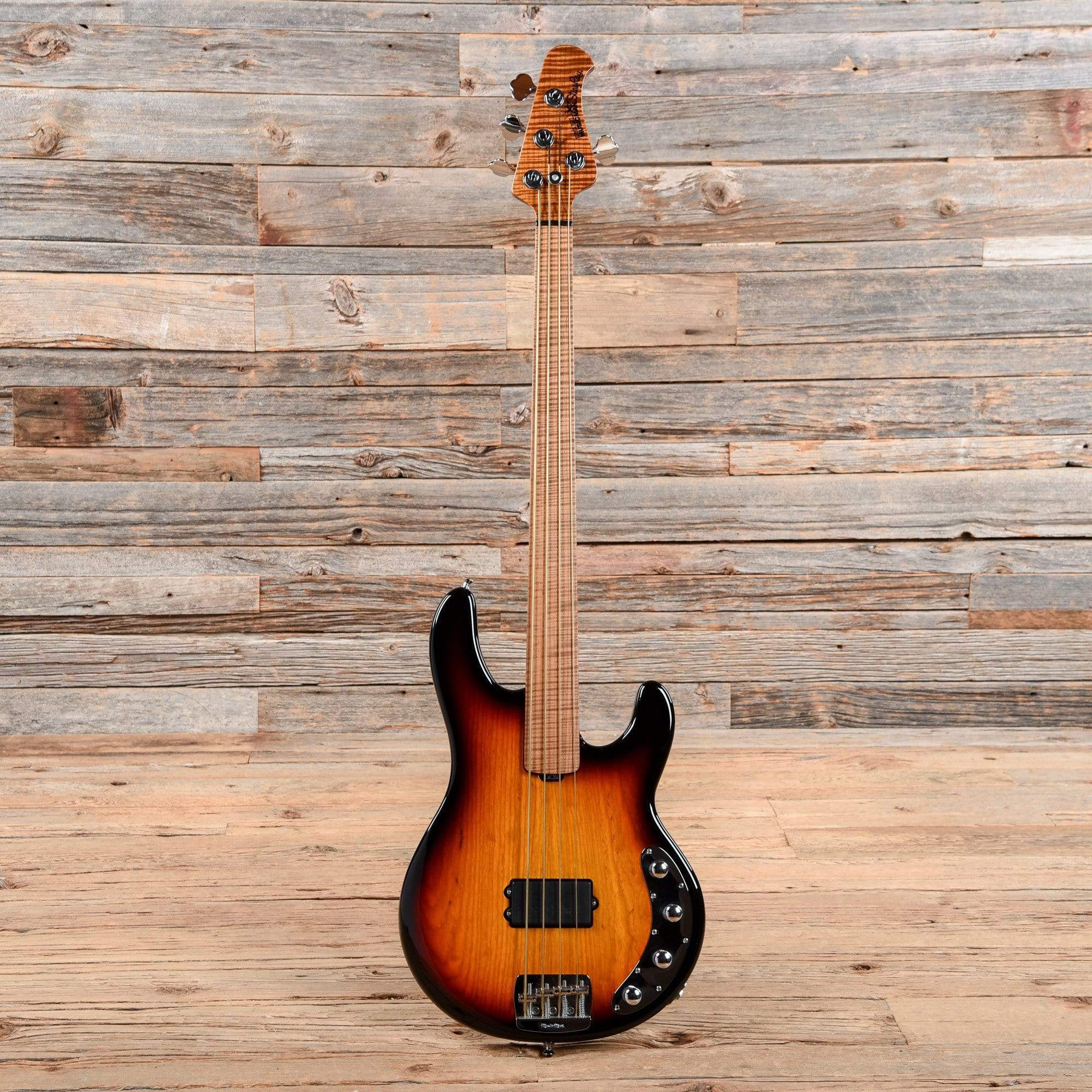 Music Man BFR StingRay Fretless Bass Sierra Vintage Burst 2019 Bass Guitars / 4-String