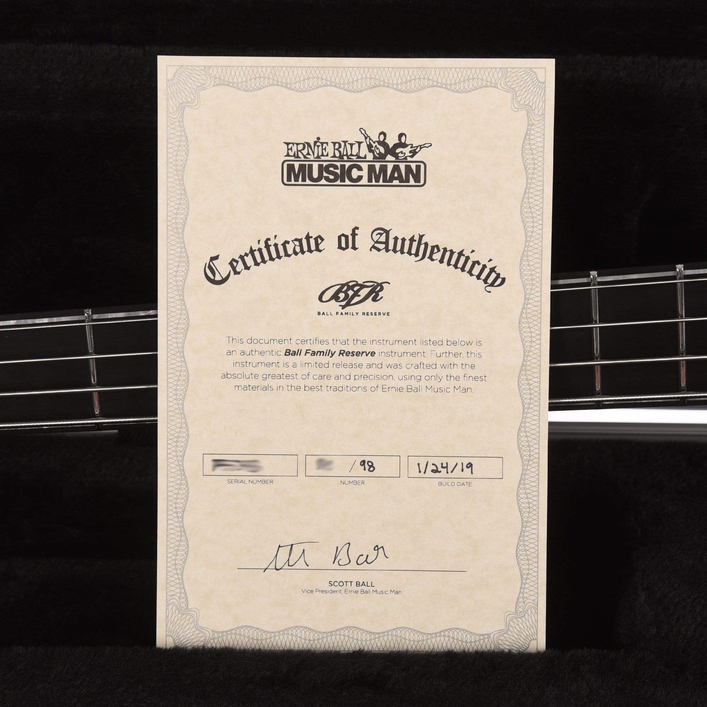 Music Man BFR StingRay Special 4 HH Dargie Delight 3 w/Painted Headstock Bass Guitars / 4-String