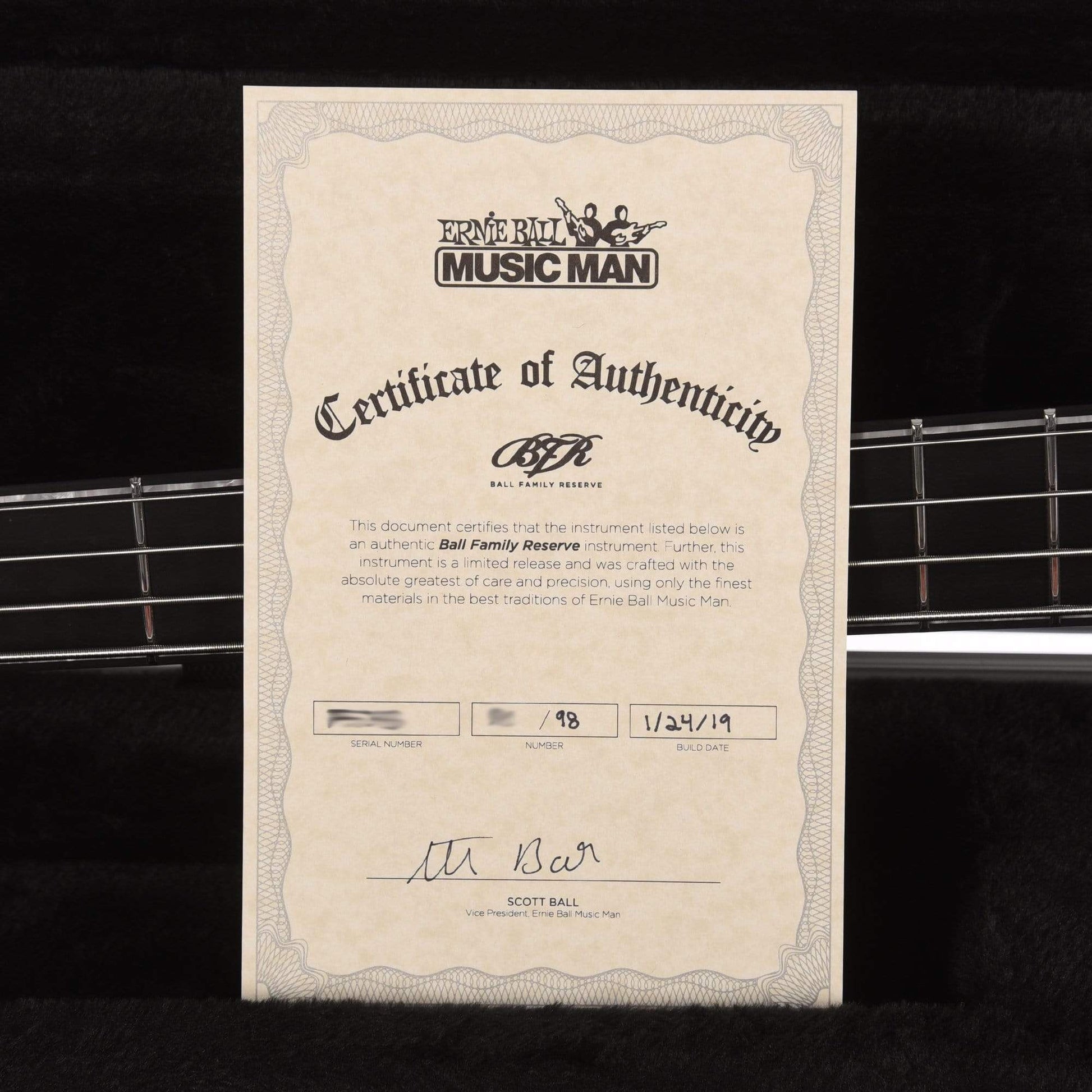 Music Man BFR StingRay Special 4 HH Dargie Delight 3 w/Painted Headstock Bass Guitars / 4-String