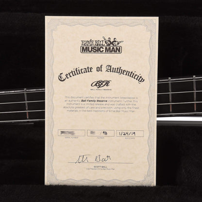 Music Man BFR StingRay Special 4 HH Dargie Delight 3 w/Painted Headstock Bass Guitars / 4-String