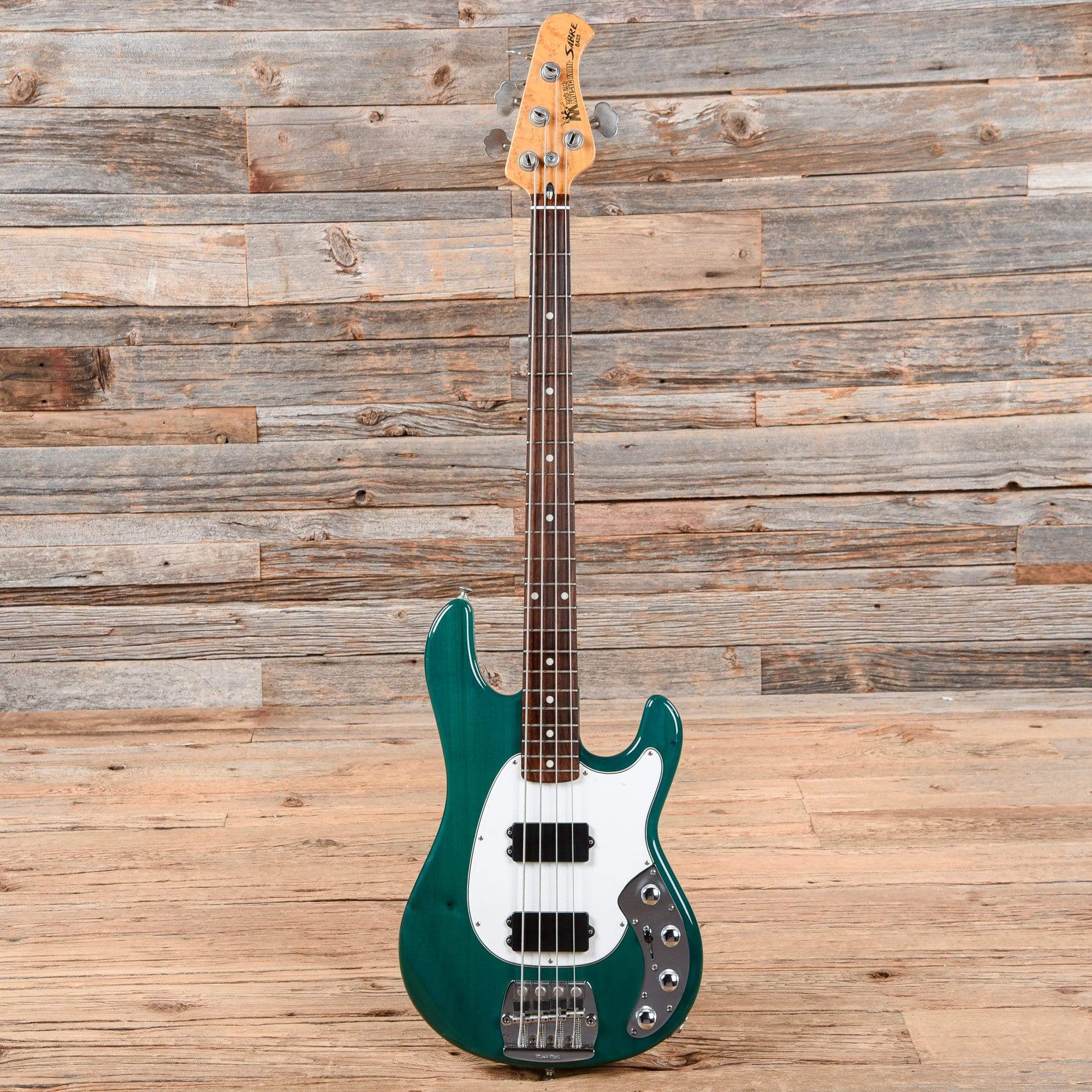 Sabre Trans Music Man Sabre Bass Trans Green 1987 – Chicago Music Exchange