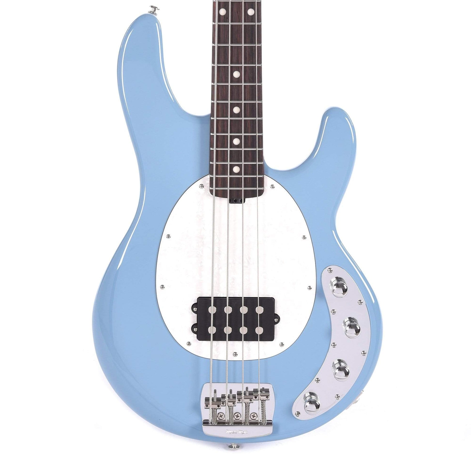 Music Man StingRay 4 Special H Chopper Blue w/White Pearl Pickguard Bass Guitars / 4-String