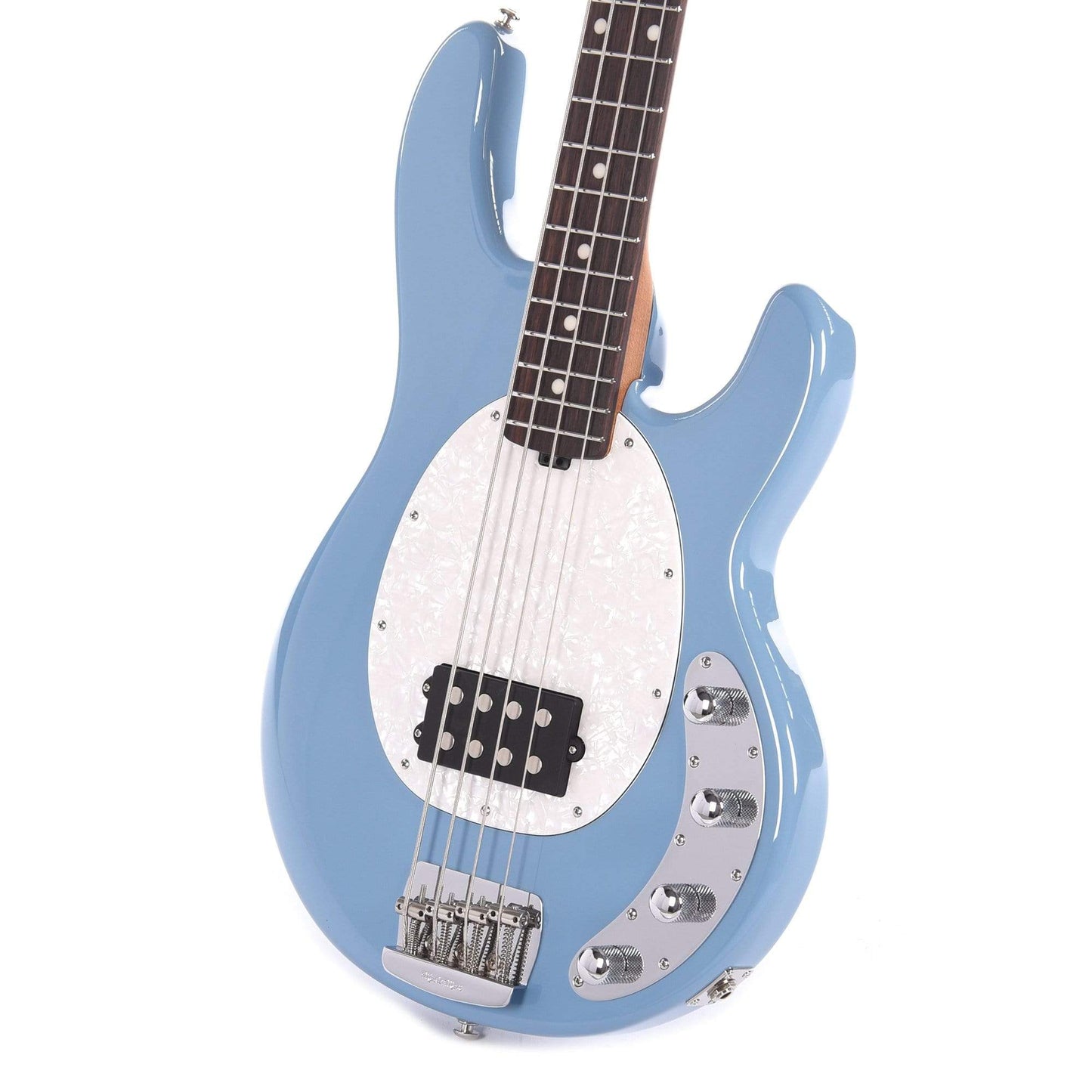 Music Man StingRay 4 Special H Chopper Blue w/White Pearl Pickguard Bass Guitars / 4-String