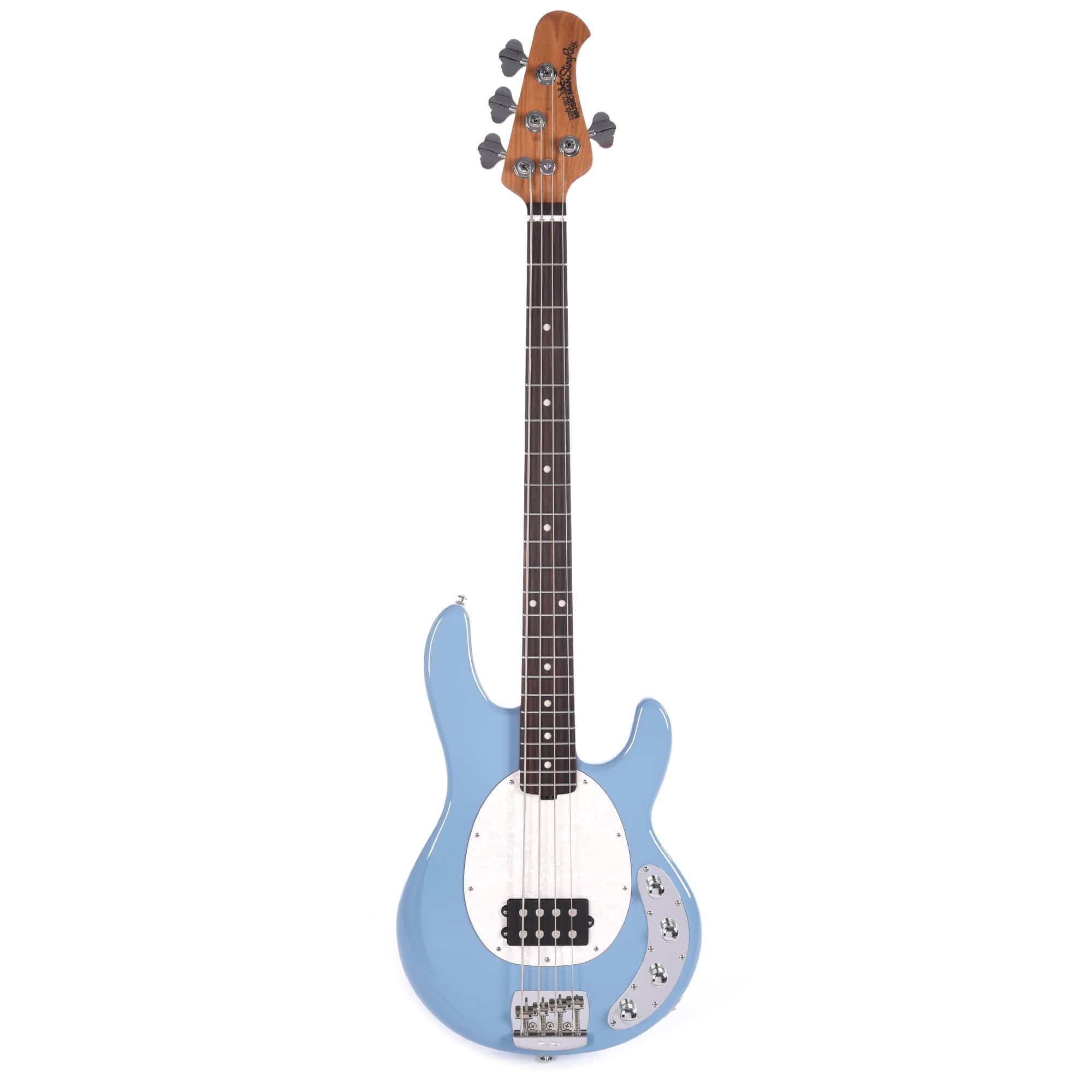 Music Man StingRay 4 Special H Chopper Blue w/White Pearl Pickguard Bass Guitars / 4-String