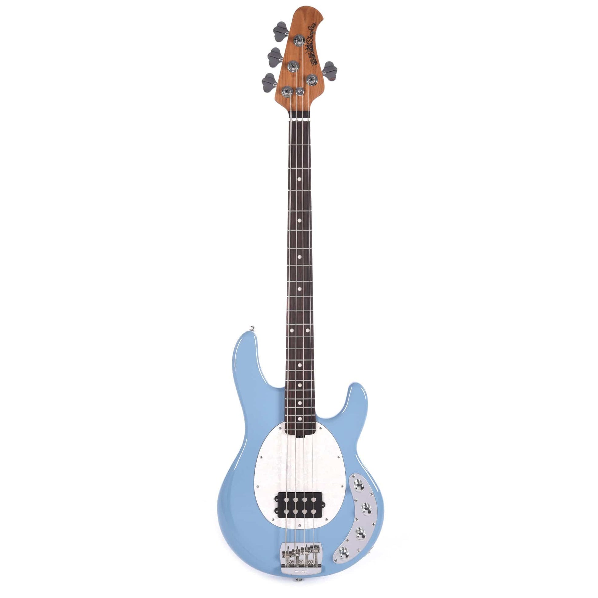 Music Man StingRay 4 Special H Chopper Blue w/White Pearl Pickguard Bass Guitars / 4-String
