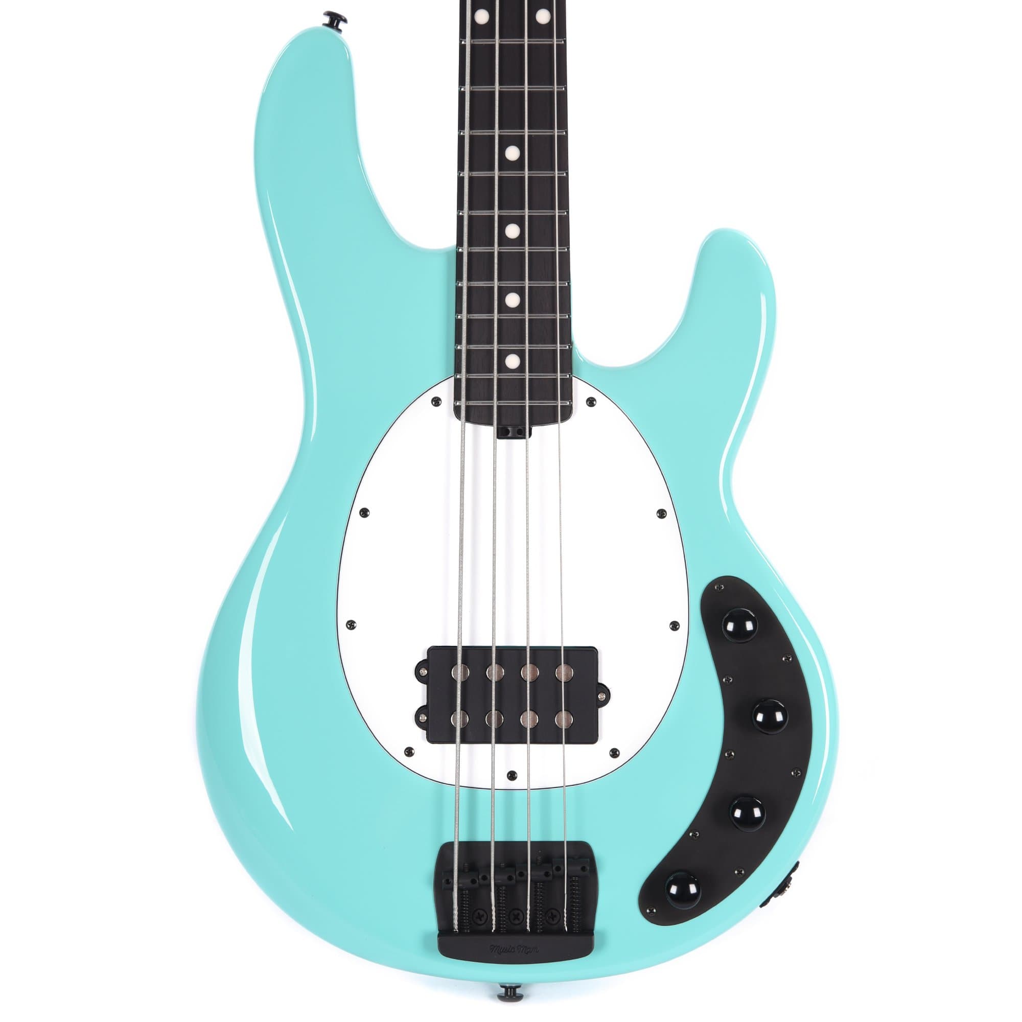Music Man StingRay 4 Special H Cruz Teal Ebony Fingerboard w/White Pickguard Bass Guitars / 4-String